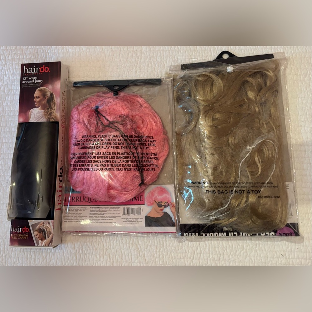 Set of 3 Women’s Wigs